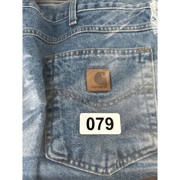 Carhartt Relaxed Fit Jeans Denim Medium Wash Men’s Rugged Straight Leg 40x34 - Picture 7 of 7